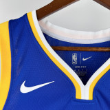 WARRIORS CURRY #30 Blue Top Quality Hot Pressing NBA Jersey (V领)