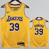 22-23 LAKERS HOWARD #39 Yellow Top Quality Hot Pressing NBA Jersey(圆领)