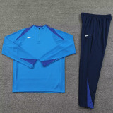 2024 NK Lake blue Half Pull Tracksuit #812(半拉链)