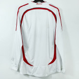 2006-2007 ACM Away White Long Sleeve Retro Soccer Jersey (长袖)(带决赛小字)