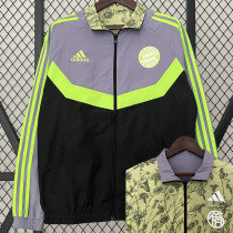 2024 Bayern Purple & Green Double Sided Windbreaker (双面风衣)