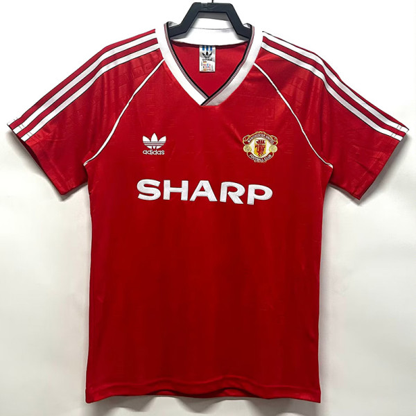 1988-1990 Man Utd Home Retro Soccer Jersey