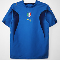 2006 Italy Home Blue Retro Soccer Jersey