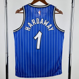 2018-2019 Magic HARDAWAY #1 Blue Retro Top Quality Hot Pressing NBA Jersey (条纹)