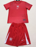 24-25 Poland Away Kids Soccer Jersey