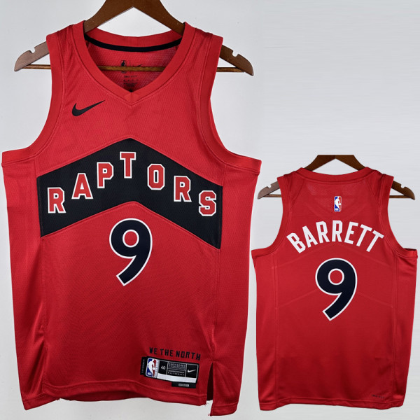 22-23 Raptors BARRETT #9 Red Top Quality Hot Pressing NBA Jersey