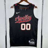 23-24 Trail Blazers HENDERSON #00 Black City Edition Top Quality Hot Pressing NBA Jersey