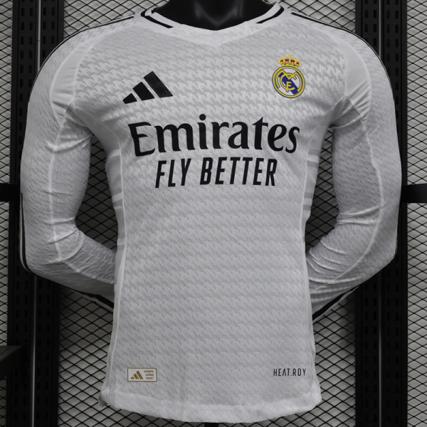 24-25 RMA Home Long Sleeve Player Version Soccer Jersey (长袖球员)