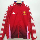 2024 Man Utd Red & Black Double Sided Windbreaker (双面风衣)