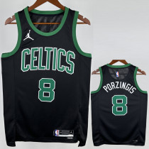 22-23 Celtics PORZINGIS #8 Black Top Quality Hot Pressing NBA Jersey (Trapeze Edition) 飞人版