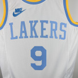 22-23 Lakers JAMES JR. #9 White Retro Top Quality Hot Pressing NBA Jersey