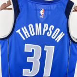 22-23 Dallas Mavericks THOMPSON #31 Blue Away Top Quality Hot Pressing NBA Jersey