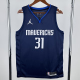 20-21 Dallas Mavericks THOMPSON #31 Royal Blue Top Quality Hot Pressing NBA Jersey (Trapeze Edition)飞人版