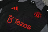 24-25 Man Utd Black Half Pull Tracksuit (半拉链)