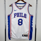 22-23 76ERS GEORGE #8 White Top Quality Hot Pressing NBA Jersey