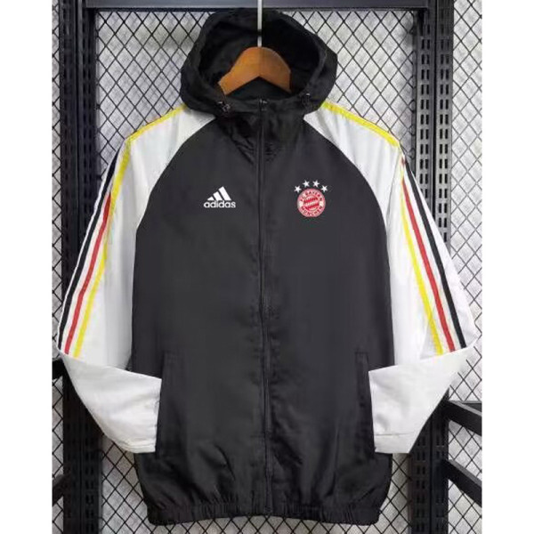 24-25 Bayern Black Windbreaker (白袖)