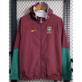 24-25 Brazil Maroon Green Windbreaker