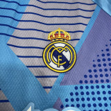 24-25 RMA Blue GoalKeeper Fans Soccer Jersey