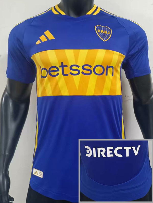 24-25 Boca Juniors Home Player Version Soccer Jersey