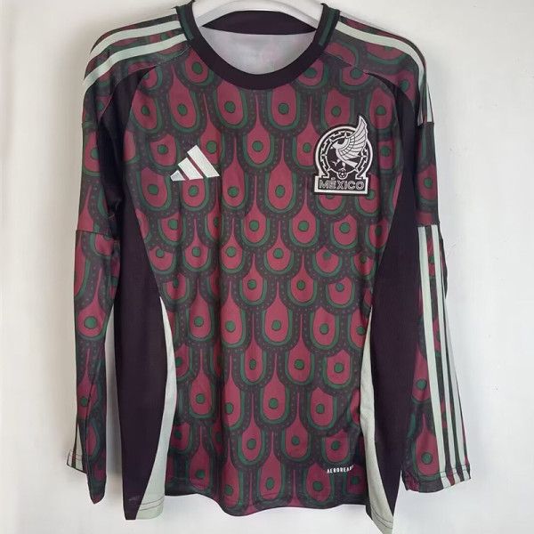 24-25 Mexico Home Long Sleeve Soccer Jersey (长袖)