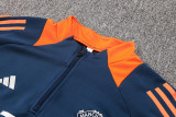 24-25 Man Utd Royal blue Half Pull Tracksuit (半拉链)