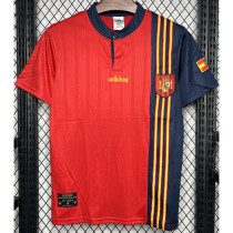 1996 Spain Home Retro Soccer Jersey