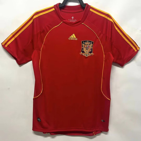 2008 Spain Home Retro Soccer Jersey