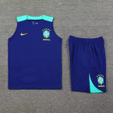 24-25 Brazil Blue Tank top and shorts suit