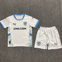 24-25 Marseille Home Kids Soccer Jersey