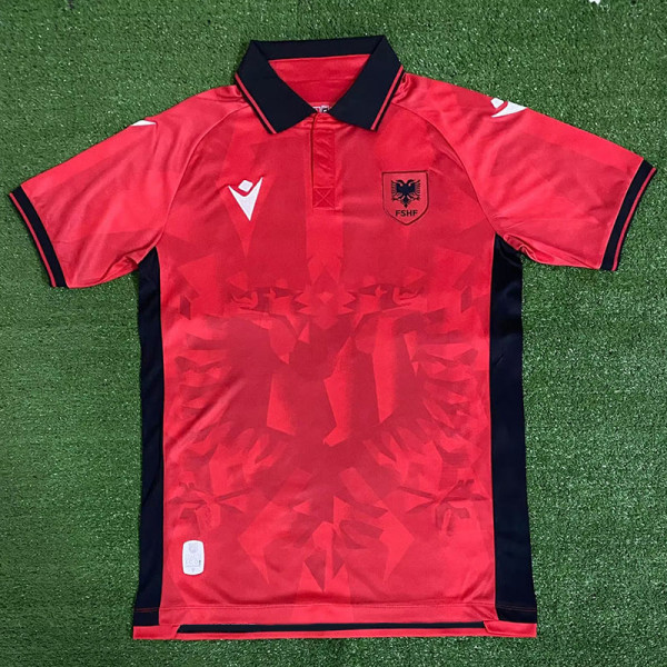 23-24 Albania Home Fans Soccer Jersey