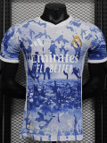 24-25 RMA Blue White Special Edition Player Version Soccer Jersey