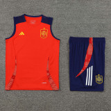 24-25 Spain Red Tank top and shorts suit