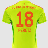 24-25 Bayern Fluorescent Yellow Goalkeeper Soccer Jersey