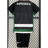 24-25 Sporting Lisbon Home Kids Soccer Jersey