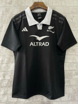 24-25 New Zealand All Blacks Home Rugby Jersey (有领)