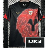 24-25 Bilbao Black Red Training Shirts