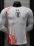 24-25 Japan Y-3 Away Long Sleeve Player Version Soccer Jersey (长袖球员)