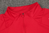 2024 AD Red Half Pull Tracksuit (半拉链)