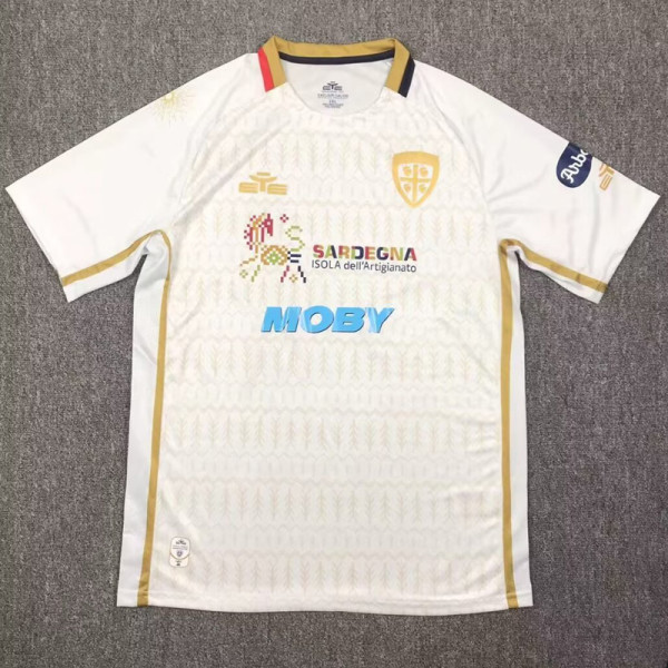 24-25 Cagliari Away Fans Soccer Jersey