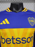 24-25 Boca Juniors Home Long Sleeve Player Version Soccer Jersey (长袖球员)