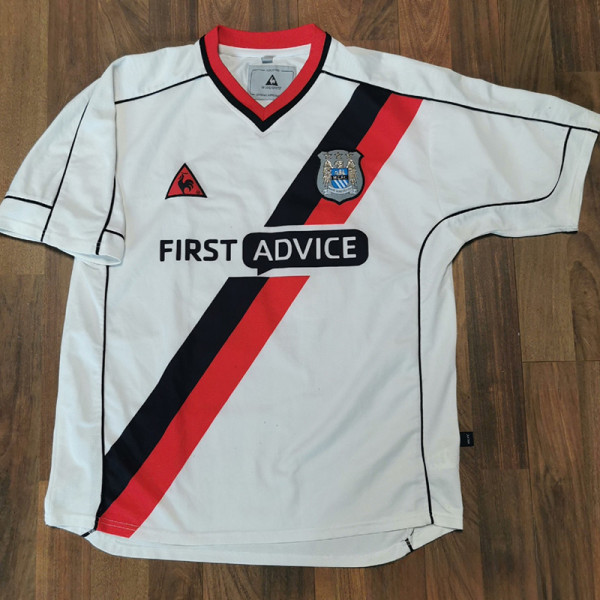 2002-2003 Man City Away Retro Soccer Jersey