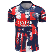 24-25 PSG Blue Red Training Shirts