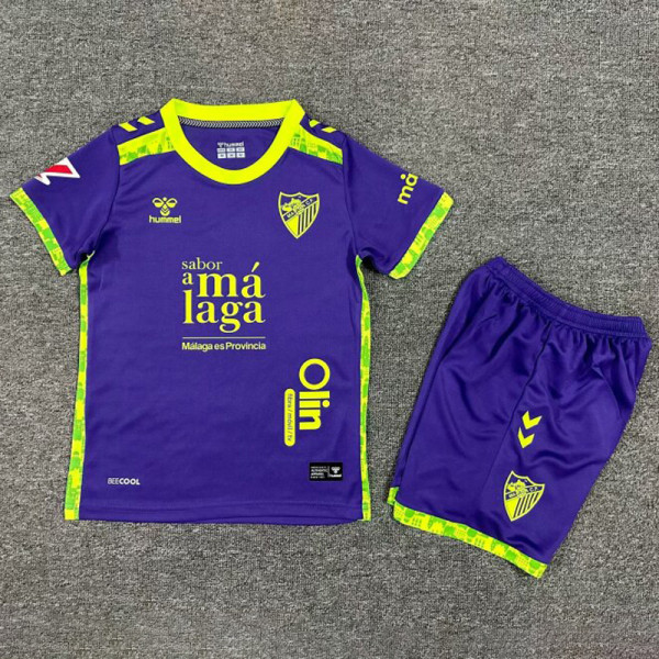 24-25 Malaga Away Kids Soccer Jersey