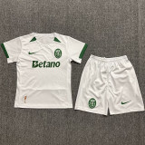 24-25 Sporting Lisbon Away Kids Soccer Jersey