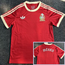 1986 Mexico Claret color Retro Soccer Jersey