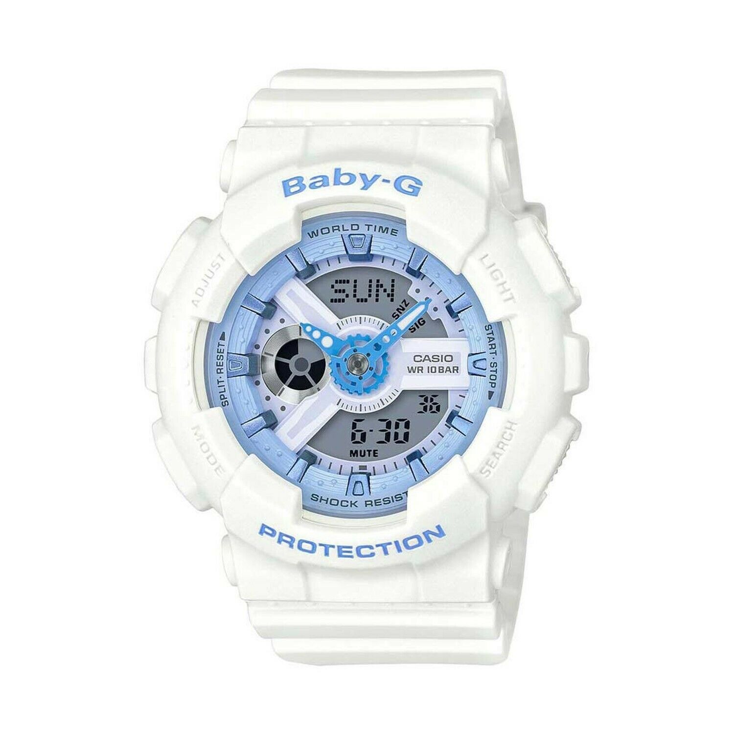 Baby g white blue sale