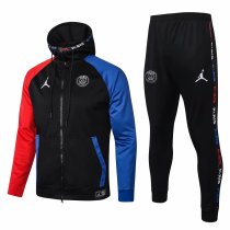 Mens PSG x Jordan Hoodie Jacket + Pants Training Suit Black 2020/21