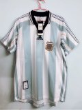 Argentina Home Retro Jersey Mens 1998