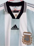 Argentina Home Retro Jersey Mens 1998
