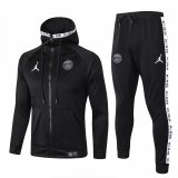 Mens PSG x Jordan Hoodie Jacket + Pants Training Suit Black 2019/20